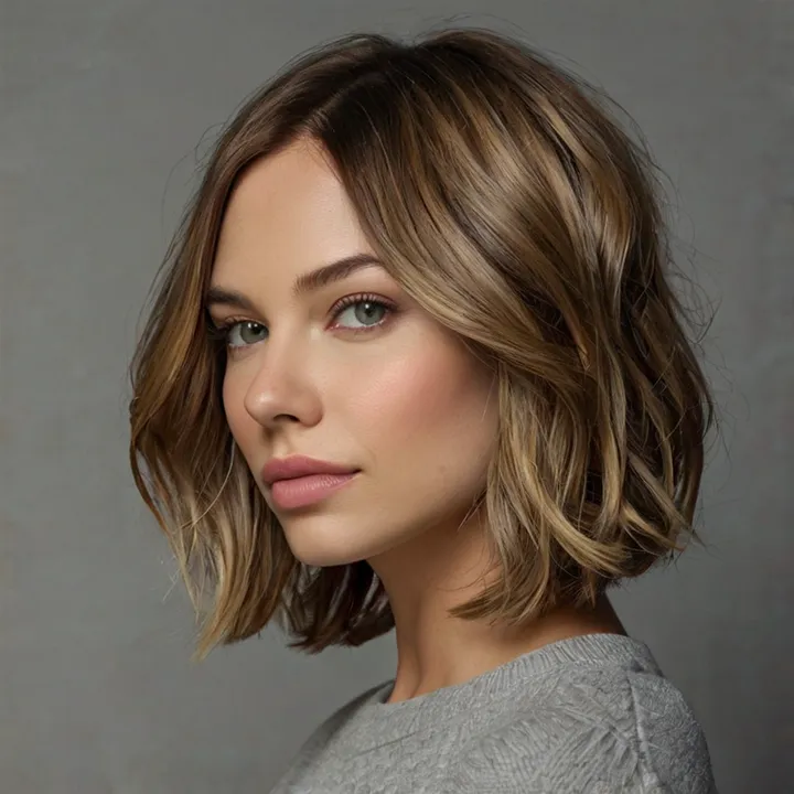 Angled Balayage Bob