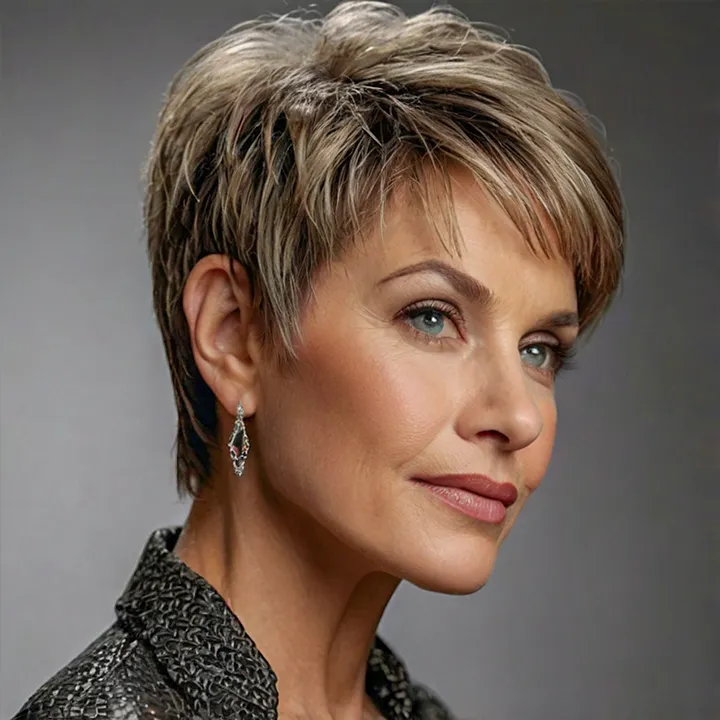 Youthful Pixie Wedge Haircut