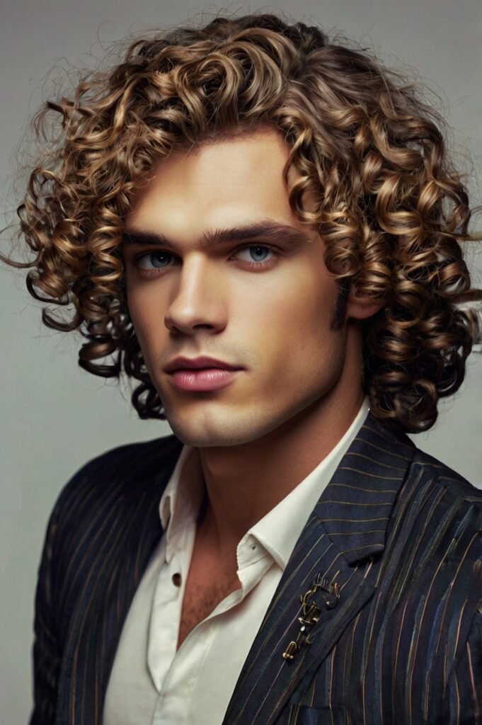 Curly Curtain Hair