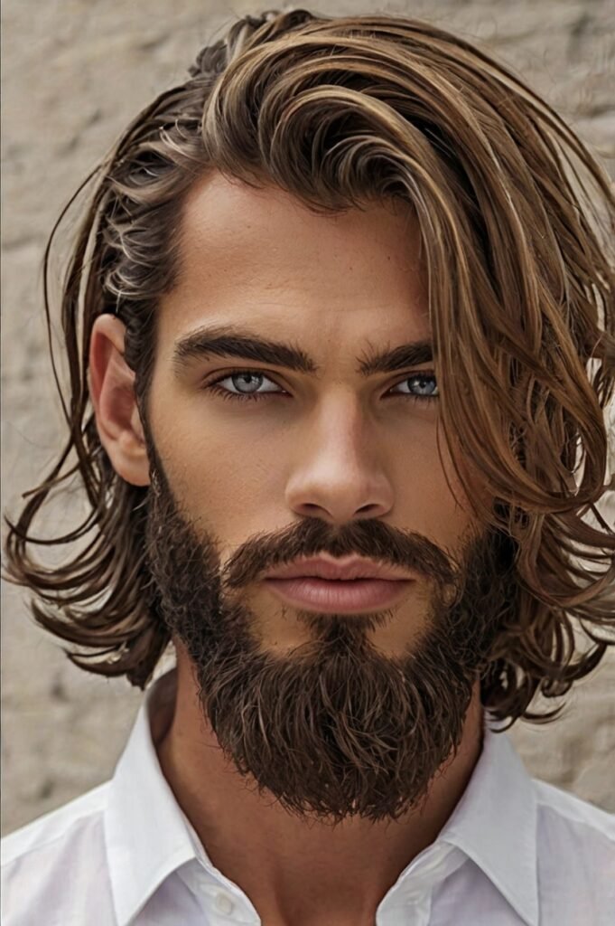 Medium-Long Curtain Hair