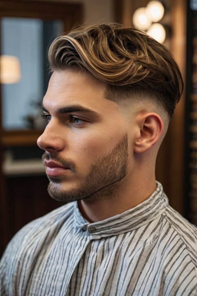 Dyed Curtain Hairstyle