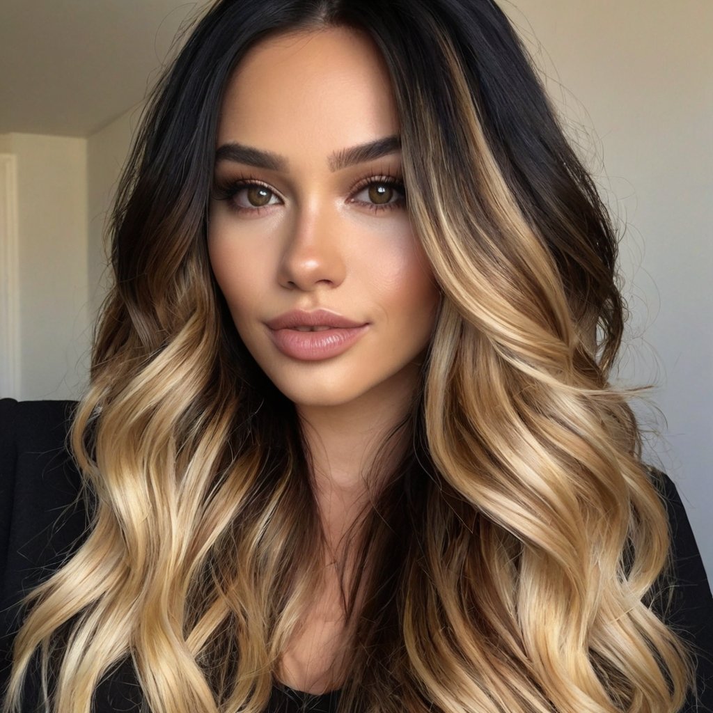Long Waves with Face-Framing Highlights