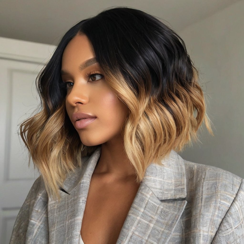 Asymmetrical Lob with Chunky Money Piece