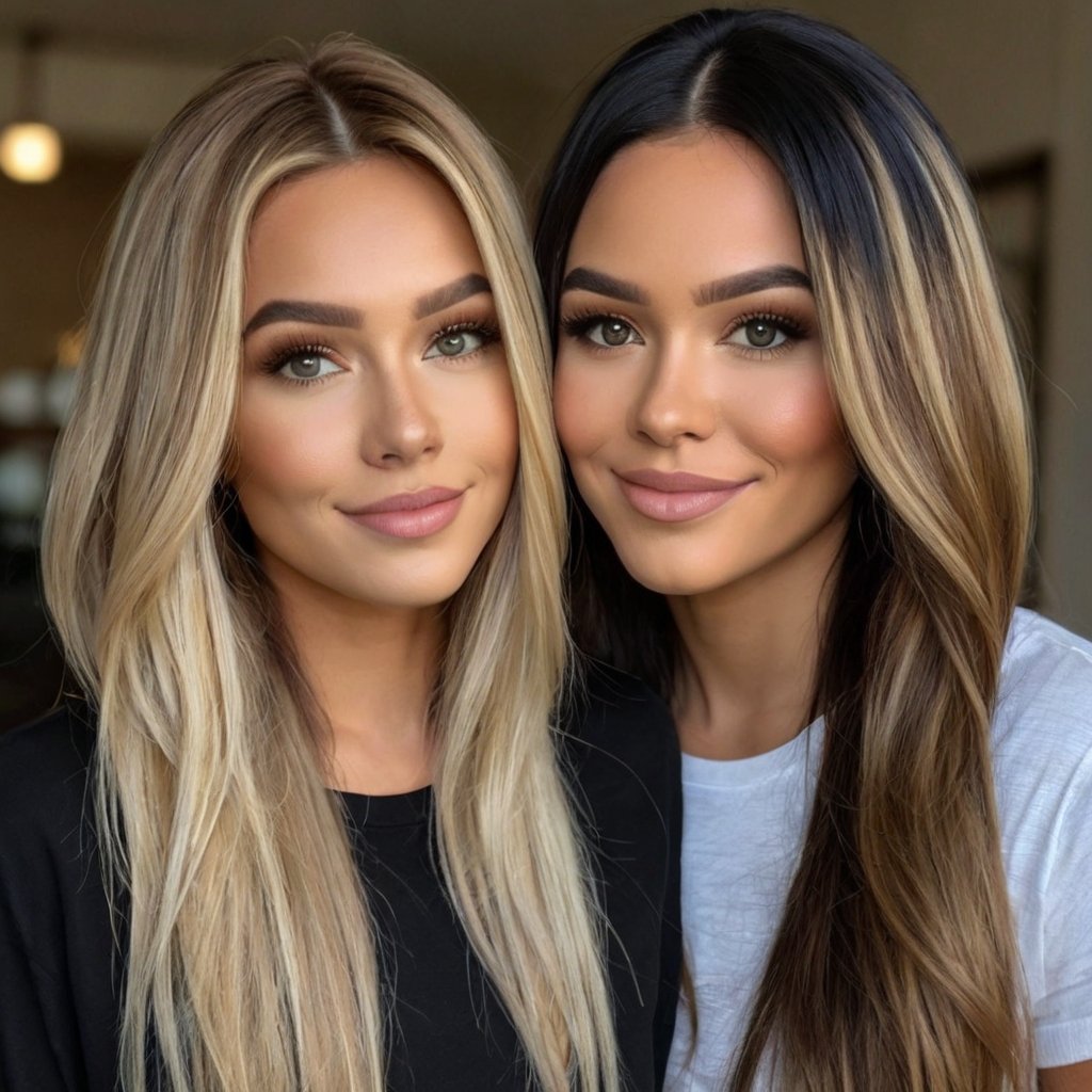How to Maintain a Black with Blonde Money Piece Hairstyle