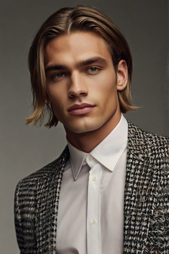 Modern Middle Part with Undercut