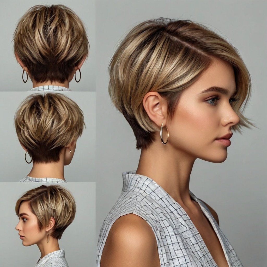 Ear Length Hair Short and Sharp
