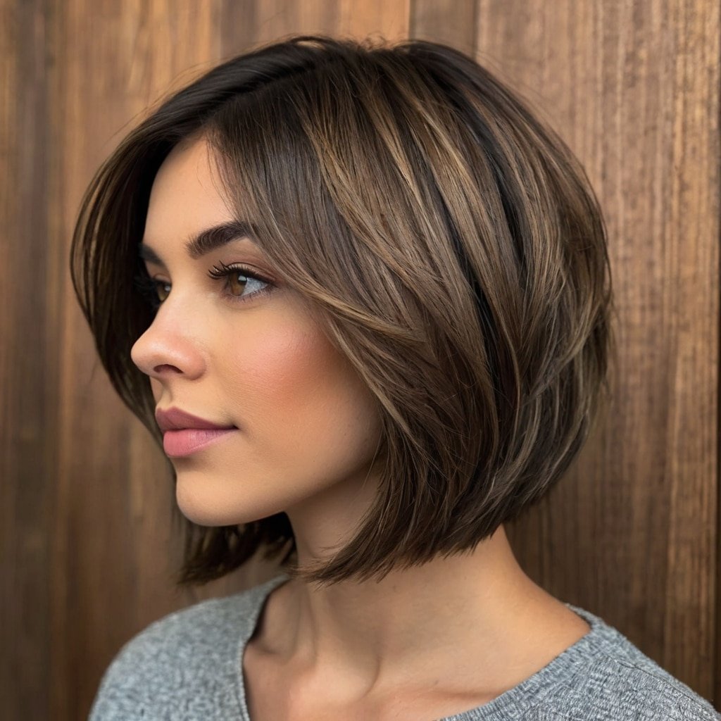 Brunette Bob Subtle Angles