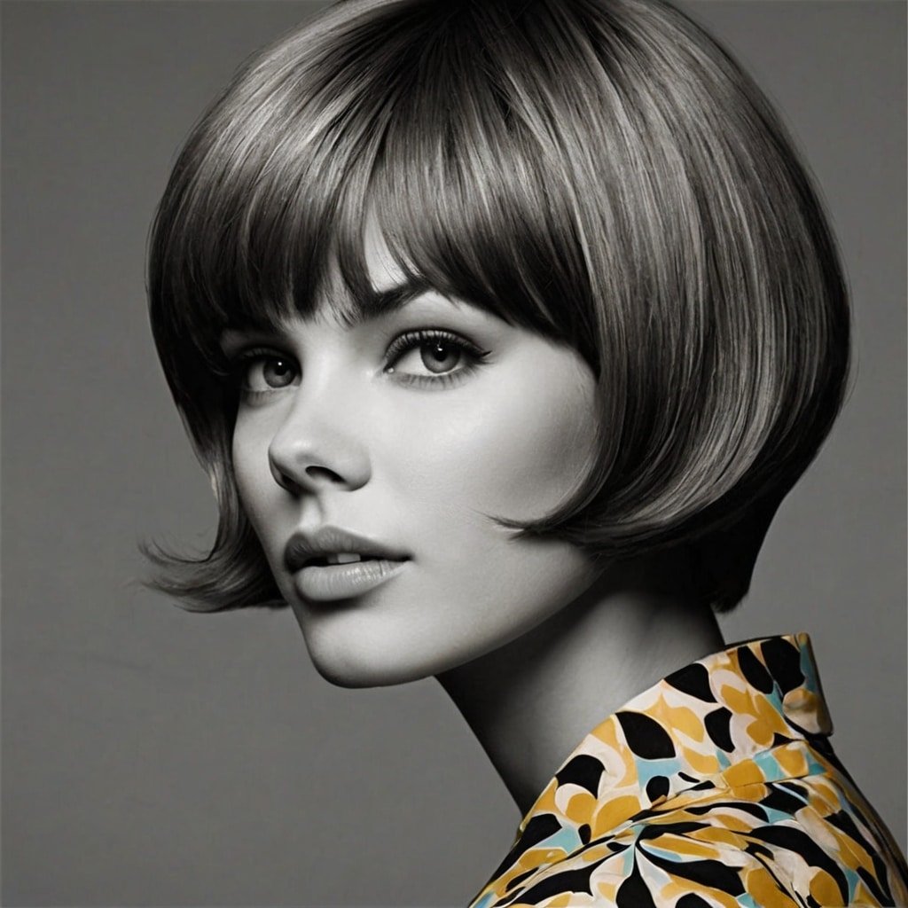 Ear Length Hair 60s Inspired Haircut