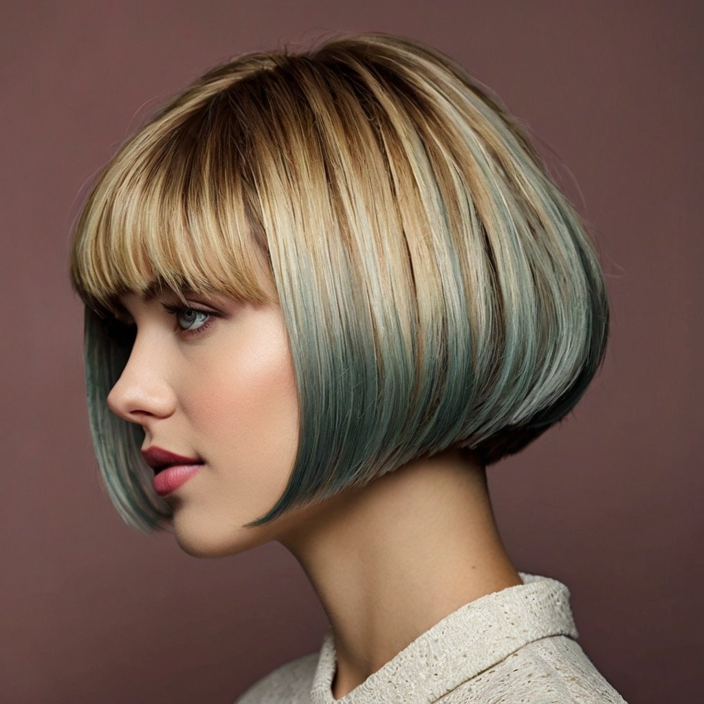 Short Textured Retro Bob
