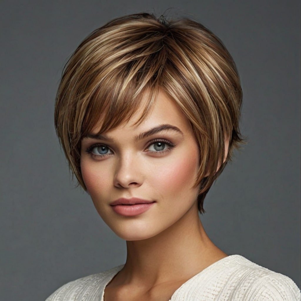 Voluminous Pixie Bob Haircut