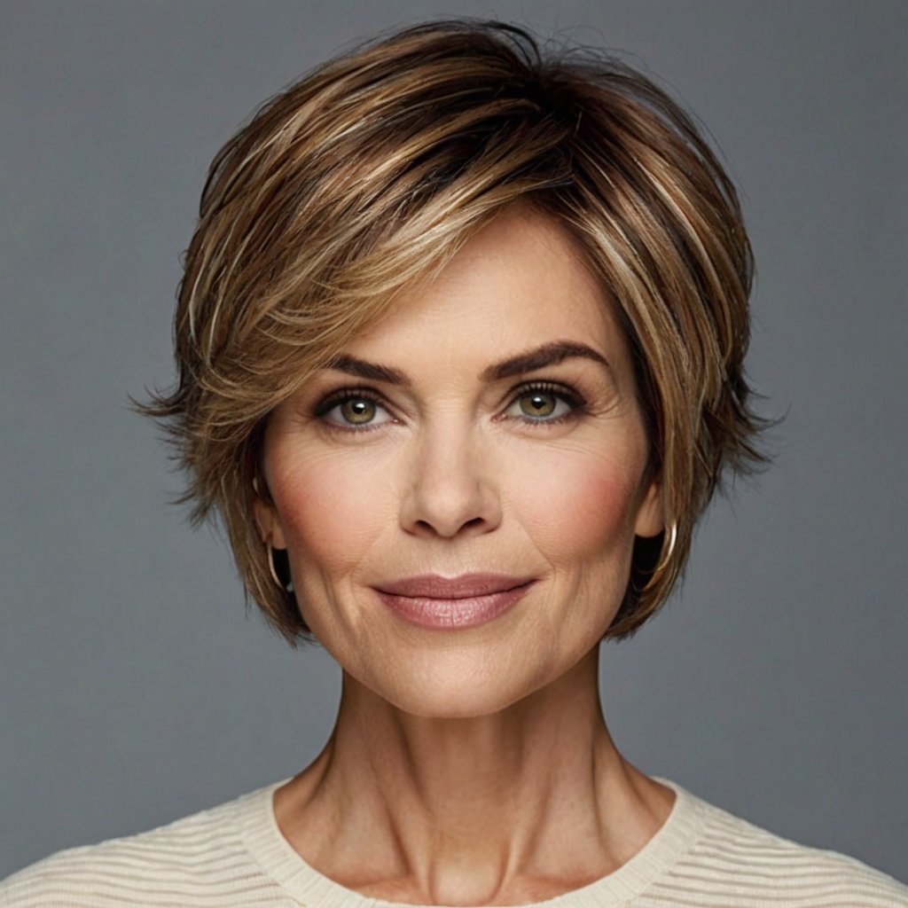 Long Tapered Pixie for Women Over 40