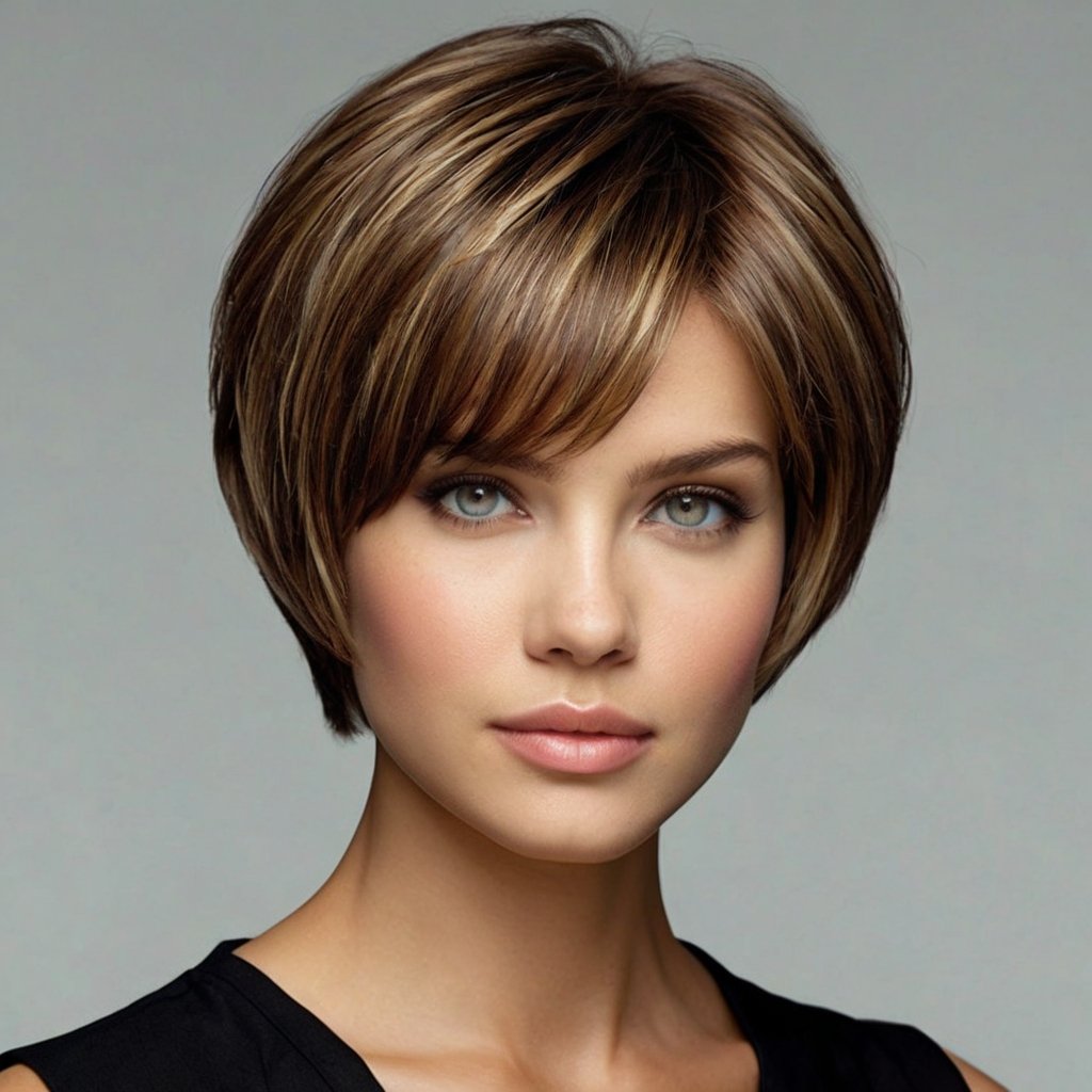 Ear Length Hair Short Wedge Cut
