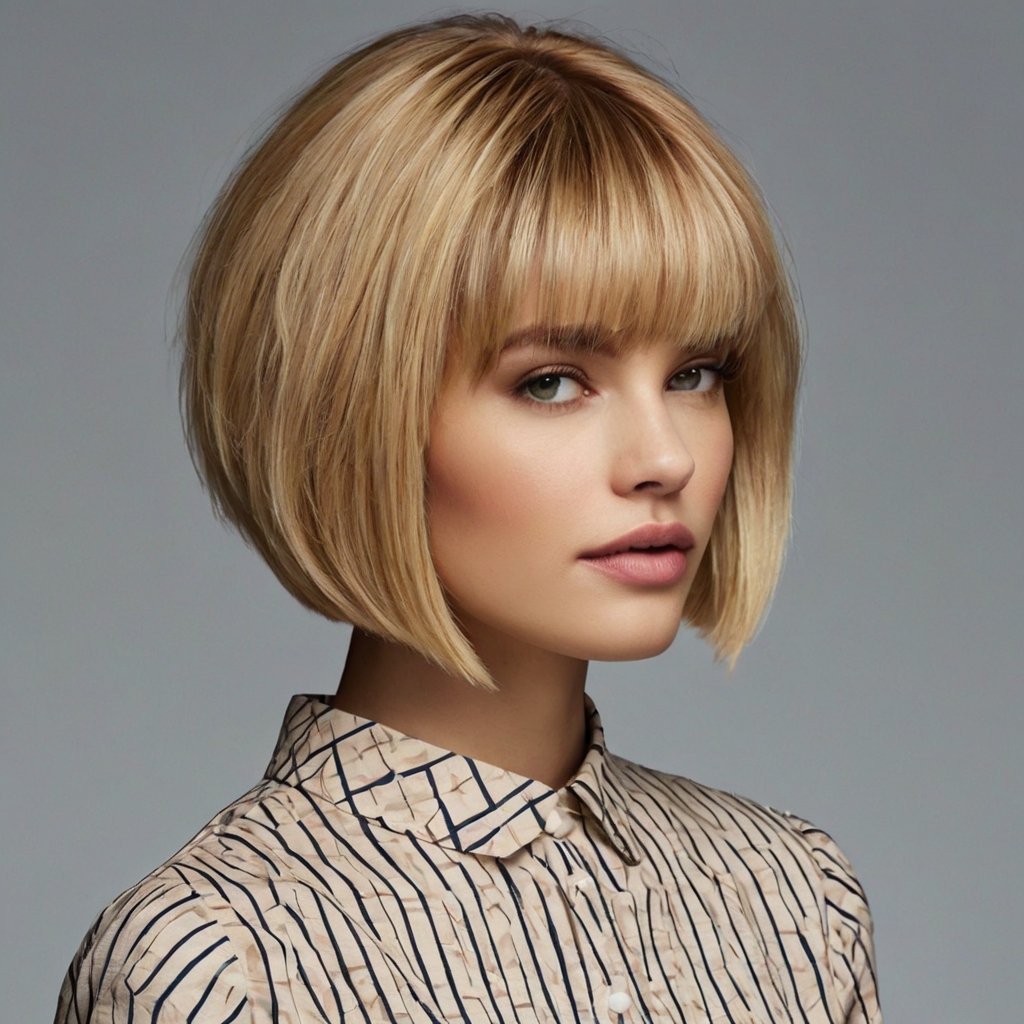 Modern Blonde Short Bob