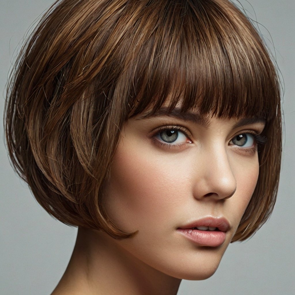 Chic Ear-Length Mini Bob